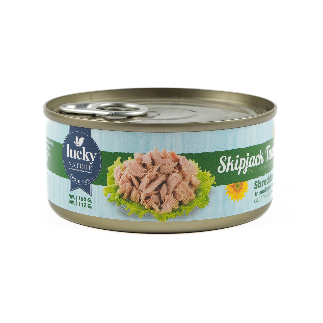 Тунець консервований салатний в олії 160г ТМ "Lucky"